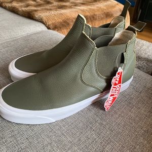 Vans Olive Green Classic Slip Ons
